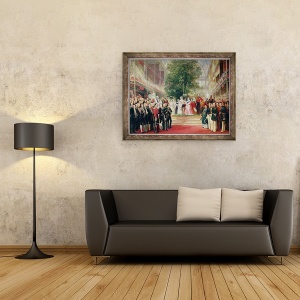 Tablou inramat - Henry Courtney Selous - Deschiderea Marii Expozitii, 60 x 80 cm - Img 2