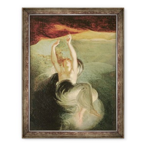 Tablou inramat - Henry Fuseli - Titania gaseste inelul magic pe tarm, 60 x 80 cm