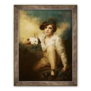 Tablou inramat - Henry Raeburn - Baiat si iepure, 60 x 80 cm