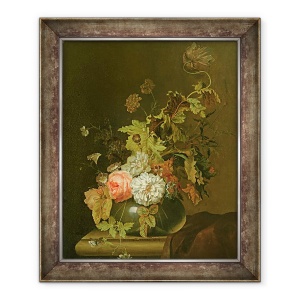 Tablou inramat - Herman van der Myn - Studiu de flori, 50 x 60 cm