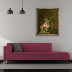Tablou inramat - Herman van der Myn - Studiu de flori, 50 x 60 cm - Img 2