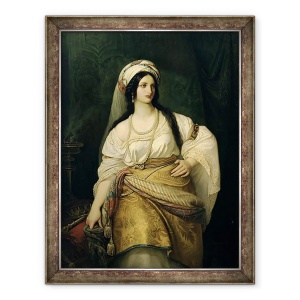 Tablou inramat - Hermann Anschuetz - Esther, 70 x 90 cm