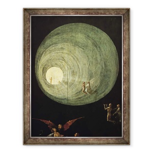 Tablou inramat - Hieronymus Bosch - Ascensiunea celor Binecuvantati, 70 x 90 cm