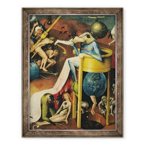 Tablou inramat - Hieronymus Bosch - Gradina deliciilor Pamantesti IX, 60 x 80 cm