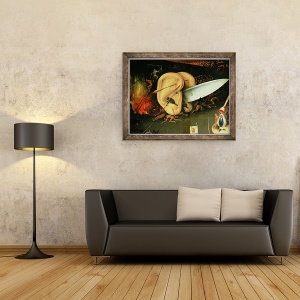 Tablou inramat - Hieronymus Bosch - Gradina deliciilor Pamantesti VII, 60 x 80 cm - Img 2