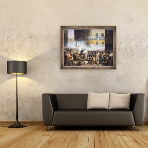 Tablou inramat - Hippolyte Lecomte - Lupta de pe Rue de Rohan II, 60 x 80 cm - Img 2