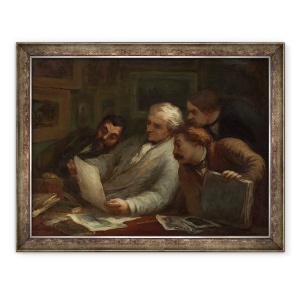 Tablou inramat - Honore Daumier - Colectionarii de imprimare, 60 x 80 cm
