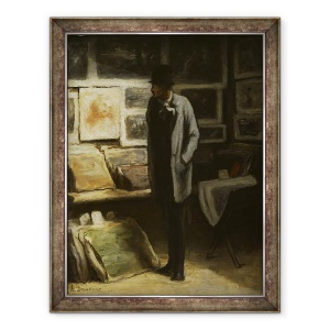 Tablou inramat - Honore Daumier - Colectorul de imprimare, 60 x 80 cm