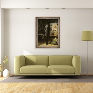 Tablou inramat - Honore Daumier - Colectorul de imprimare, 60 x 80 cm - Img 2