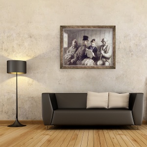 Tablou inramat - Honore Daumier - Transportul de prima clasa, 60 x 80 cm - Img 2