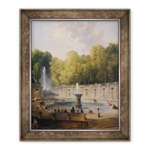 Tablou inramat - Hubert Robert - Washerwomen intr-un parc, 70 x 85 cm