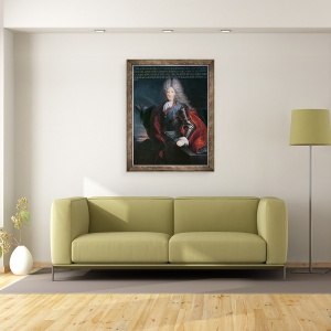 Tablou inramat - Hyacinthe Francois Rigaud - James Stuart Fitzjames 1670-1734 Primul Duce de Berwick, 70 x 90 cm - Img 2
