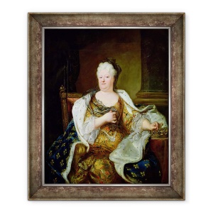 Tablou inramat - Hyacinthe Rigaud - Portret De Elizabeth Charlotte De Bavaria, 70 x 85 cm