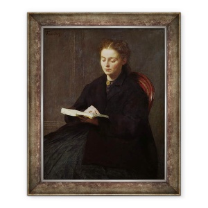 Tablou inramat - Ignace Henri Jean Fantin-Latour - Citire, 50 x 60 cm