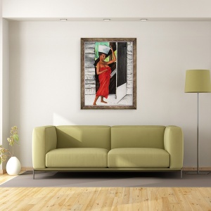 Tablou inramat - Ikahl Beckford - Drapat in rosu, 70 x 90 cm - Img 2