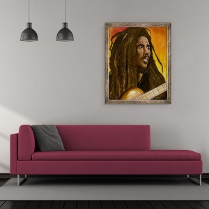 Tablou inramat - Ikahl Beckford - Prinde un foc, 50 x 60 cm - Img 2