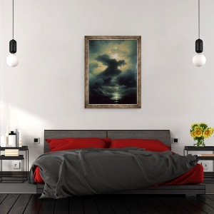 Tablou inramat - Ivan Konstantinovich Aivazovsky - Haos Creatia, 70 x 90 cm - Img 3