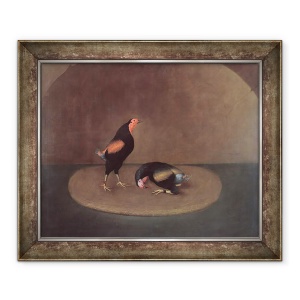 Tablou inramat - J. Francis Sartorius - Cockfighters, 50 x 60 cm
