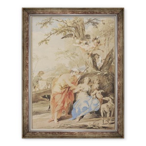 Tablou inramat - Jacob de Wit - Jupiter si Mnemosyne, 70 x 90 cm
