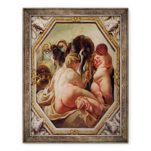 Tablou inramat - Jacob Jordaens - Capricorn, 60 x 80 cm