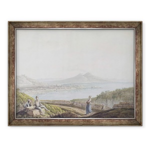 Tablou inramat - Jacob More - Napoli din Posillipo, 70 x 90 cm