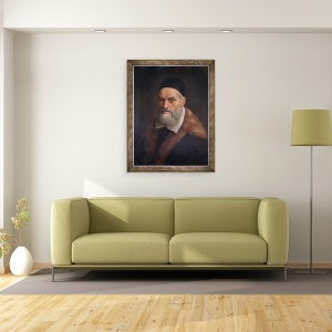 Tablou inramat - Jacopo Bassano - Autoportret, 60 x 80 cm - Img 2