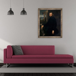 Tablou inramat - Jacopo Robusti Tintoretto - Jacopo Sansovino, 50 x 60 cm - Img 2