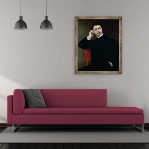 Tablou inramat - Jacques-Emile Blanche - Portretul lui Marcel Proust, 50 x 60 cm - Img 2