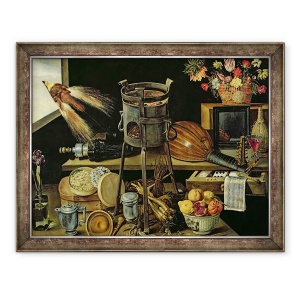 Tablou inramat - Jacques Linard - Cele Cinci Simturi, 70 x 90 cm