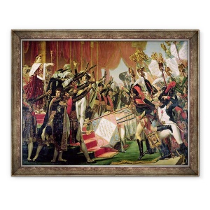 Tablou inramat - Jacques Louis David - Distributia Standardelor Eagle, 5 decembrie 1804, detaliu al purtatorilor standard, 70 x 90 cm