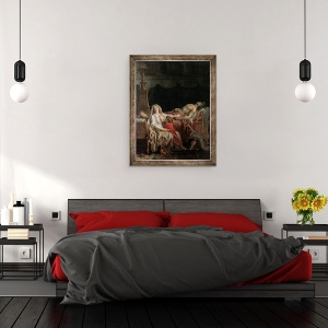 Tablou inramat - Jacques Louis David - Durerea lui Andromache, 70 x 90 cm - Img 3