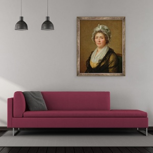Tablou inramat - Jacques Louis David - Portret De O Femeie, 50 x 60 cm - Img 2