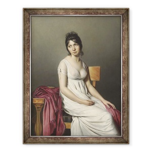 Tablou inramat - Jacques Louis David - Portretul unei tinere in Alb, 60 x 80 cm
