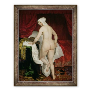 Tablou inramat - Jacques van Loo - Tanara femeie merge la culcare, 70 x 90 cm