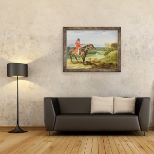 Tablou inramat - James Ward - John Levett de vanatoare in Parcul de la Wychnor, Staffordshire, 60 x 80 cm - Img 2