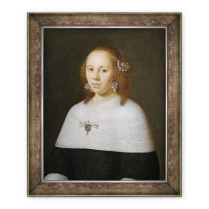Tablou inramat - Jan Albertsz Rootius - Portret De O Tanara Femeie din Hoorn, 70 x 85 cm