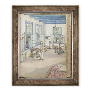Tablou inramat - Jan Brandes - Fiul lui Brandes, Johnny si sclava Flora se invart, 50 x 60 cm