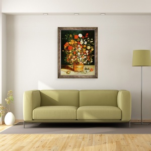 Tablou inramat - Jan Brueghel the Elder - Buchet de Flori, 60 x 80 cm - Img 2