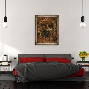 Tablou inramat - Jan van Hoecke - Alegorie de noapte, 70 x 90 cm - Img 3