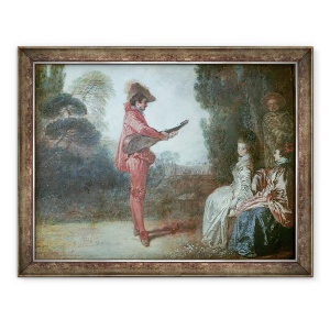 Tablou inramat - Jean Antoine Watteau - Vrajitorul, 70 x 90 cm