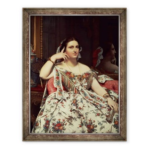Tablou inramat - Jean Auguste Dominique Ingres - Doamna Moitessier, 60 x 80 cm