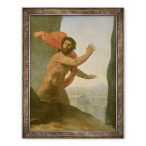 Tablou inramat - Jean Auguste Dominique Ingres - Oedip si Sfinxul II, 70 x 90 cm