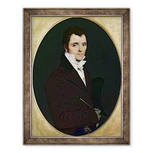 Tablou inramat - Jean Auguste Dominique Ingres - Portretul lui Edme Bochet 1783-1871, 70 x 90 cm