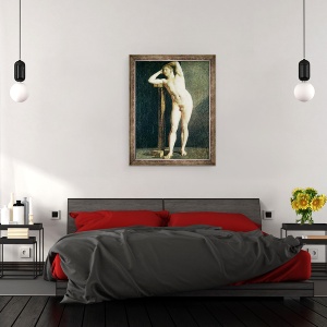 Tablou inramat - Jean Auguste Dominique Ingres - Studiul unui om I, 70 x 90 cm - Img 3