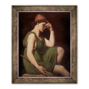 Tablou inramat - Jean Auguste Dominique Ingres - Ulise, studiu pentru apoteoza lui Homer, 50 x 60 cm