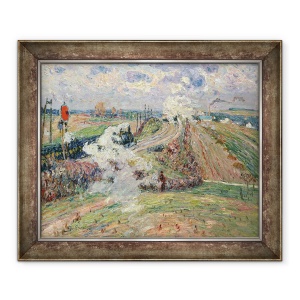 Tablou inramat - Jean Baptiste Armand Guillaumin - Cele Doua Trenuri, 50 x 60 cm