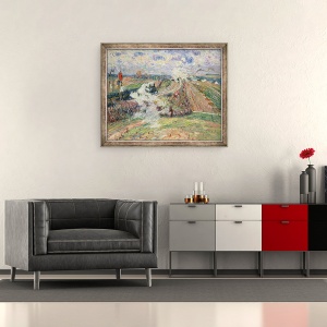 Tablou inramat - Jean Baptiste Armand Guillaumin - Cele Doua Trenuri, 50 x 60 cm - Img 2
