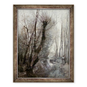 Tablou inramat - Jean Baptiste Camille Corot - Fluxul, 60 x 80 cm