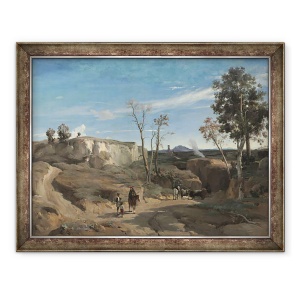 Tablou inramat - Jean Baptiste Camille Corot - La Cervara, Campagna Romana, 70 x 90 cm