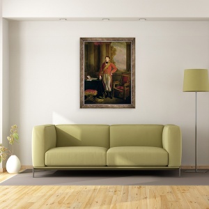 Tablou inramat - Jean Baptiste Greuze - Napoleon Bonaparte 1769-1821 in calitate de prim consul, 60 x 80 cm - Img 2